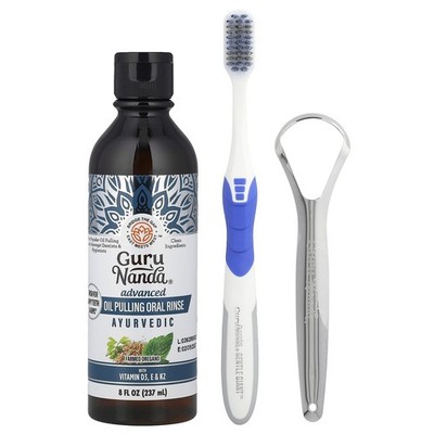 GuruNanda, Advanced Formula Pulling Oil, Teeth & Gums, Mundziehöl mit verbessert