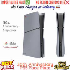 PS5 Slim Disc Edition 30th Anniversary Grey Console Plates Shell Cover