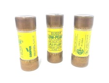 Lot of 3 Bussmann Low-Peak Dual-Element Time-Delay Fuse LPJ-1 6/10SP