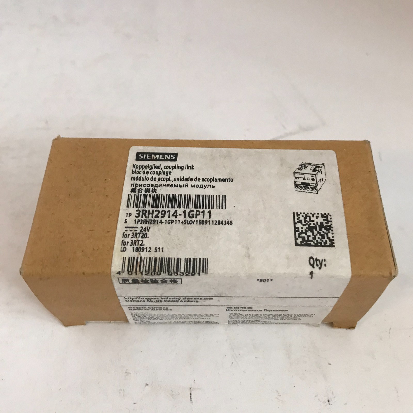 Siemens Coupling Link 3RH2914-1GP11 - factory sealed
