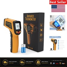 Eye-Protect Digital Infrared Thermometer Gun with Adjustable Emissivity Settings