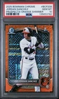 2025 Jordan Sanchez Bowman Chrome Orange Shimmer Refractor 7/25 PSA 10 GEM POP 1