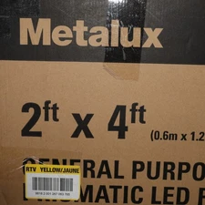 (1-Pk) Cooper Lighting Metalux 39 Watt LED Flat Panel 2 Ft. W X 4 Ft. L  