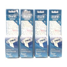 Oral-B Electric Toothbrush Replacement Brush Heads Extra Soft Lot Of 4 Kids