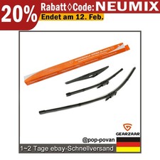 Scheibenwischer Heckwischer Set Passend für OPEL CORSA D E 06-14 Gummi ABS 3Pcs