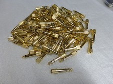 Lot of 120 - Stereo Audio Headphone Adapter 3.5mm 1/8 Female to 6.35mm 1/4 Male