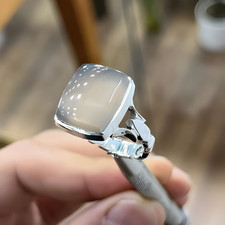 Yemeni Aqeeq Ring For Men, Natural Agate, 925 Sterling Silver Handmade Ring