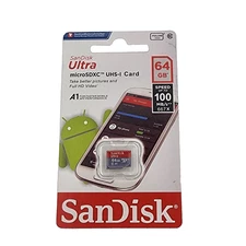 SanDisk Ultra Micro SDXC Card A1 Class 10 UHS-I 64Gb 100MB/667X Full HD Video