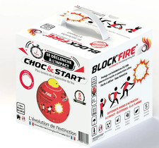 🧯 Block Fire – Boule Extinctrice Automatique – Intérieur / Extérieur – NEUF