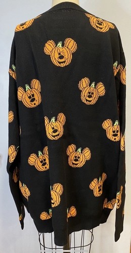 Cakeworthy Disney Mickey Mouse Glow in the Dark Pumpkin Cardigan 4XL Halloween