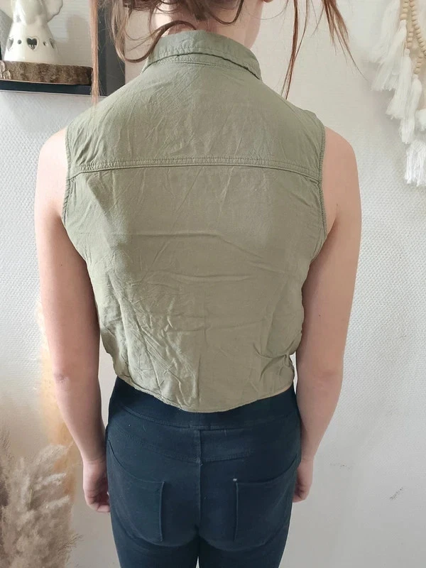 Hemd von H&M Gr.152 grün - Bild 4 von 4