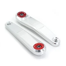 Buzz Bar Ebike Cranks - Left Offset Square Drive 170mm - Silver V2.1