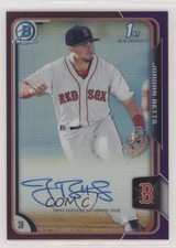 2015 Bowman Chrome Prospects Purple Refractor 149/250 Jordan Betts Auto 0c2