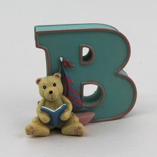 Child To Cherish Teddy Bear Alphabet Block Letter B