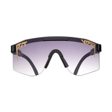 PIT VIPER The Exec Fade Sunglasses Black/Gray Gradient Wrap Single Narrow NIB
