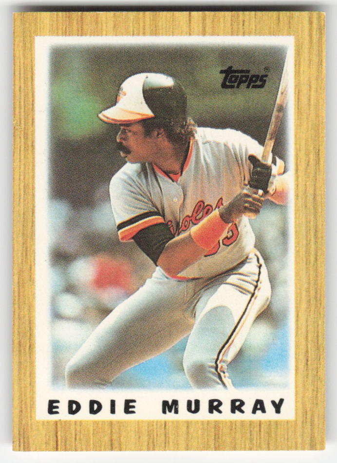 1987 Topps Major League Leaders Minis Eddie Murray #39 Baltimore Orioles