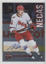 2022-23 Upper Deck Fleer Ultra Red Rainbow Foil 25/25 Martin Necas #56 Auto 0o66