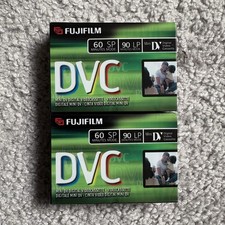 2 pack FujiFilm DVC Mini DV Digital Video Cassette Tapes 60 Minute NEW SEALED