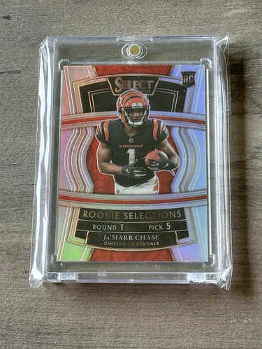 2021 Panini Select Rookie Selections Ja’Marr Chase #RS-7 Silver Prizm