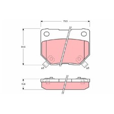 Satz Bremsbeläge Bremsklötze hinten für Nissan 300ZX Z32 | 836171