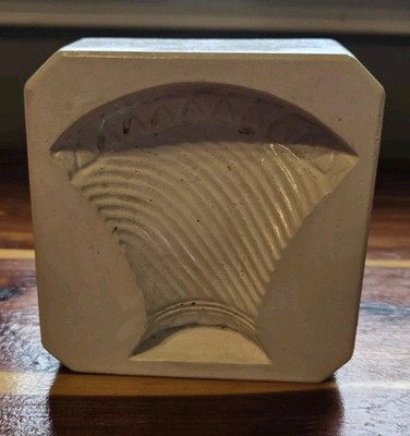 Vintage 4in Cake Basket Ceramic Slip Casting Plaster Mold Swirl Design