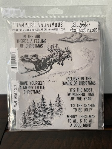Tim Holtz STAMPtember 2021 Limited Edition Stamp Set & Mask - Picture 1 of 3
