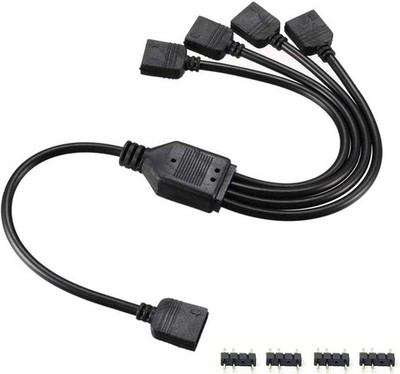 ARGB Splitter 1zu 4 Splitterkabel Y-Kabel 5V 3PIN ADRESSABLE RGB,Splitter für