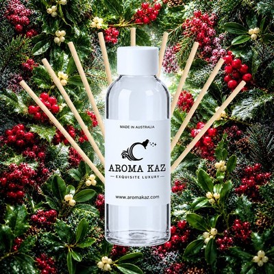 Mistletoe & Holly Berry Reed Diffuser Oil Refill Vegan Alcohol-Free 3 Sizes