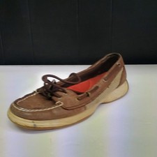 Sperry Top-Sider Boat Shoes 2-Eye Intrepid Brown Leather Women's Size 7M