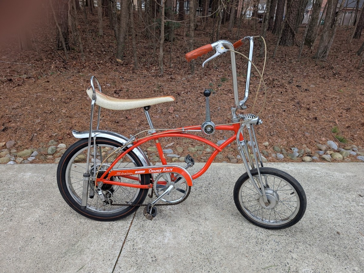 SCHWINN 1968 ORANGE KRATE Bicycle 5 speed STINGRAY 20 inch Bike