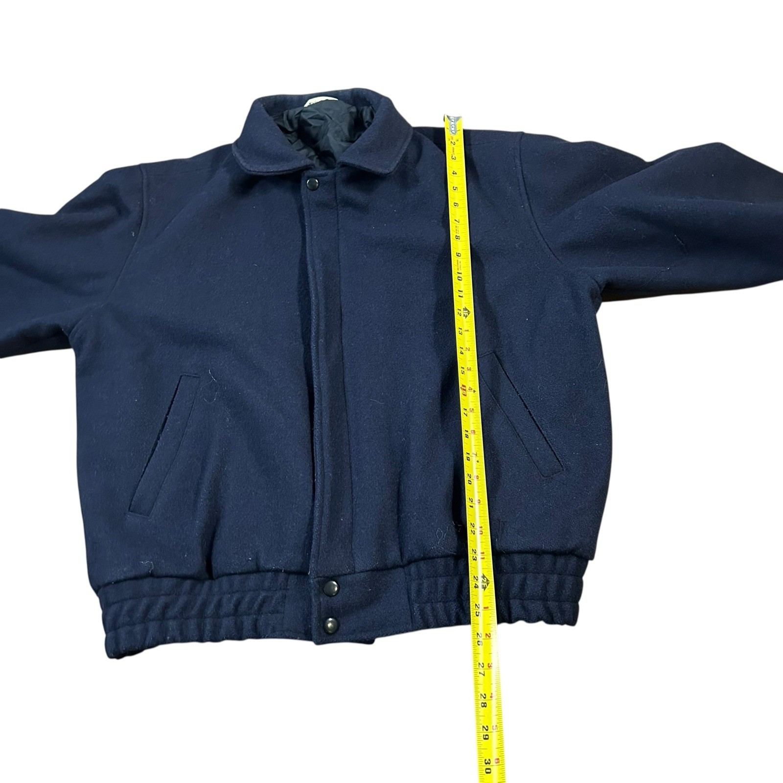 Vintage 70's DASH Mens Size Medium Wool Coat Winter Bomber Varsity Jacket thumbnail 8