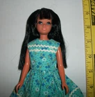 Barbie 1970S VINTAGE SKIPPER DOLL BLACK HAIR REROOT EYELASHES MALIBU OOAK A42