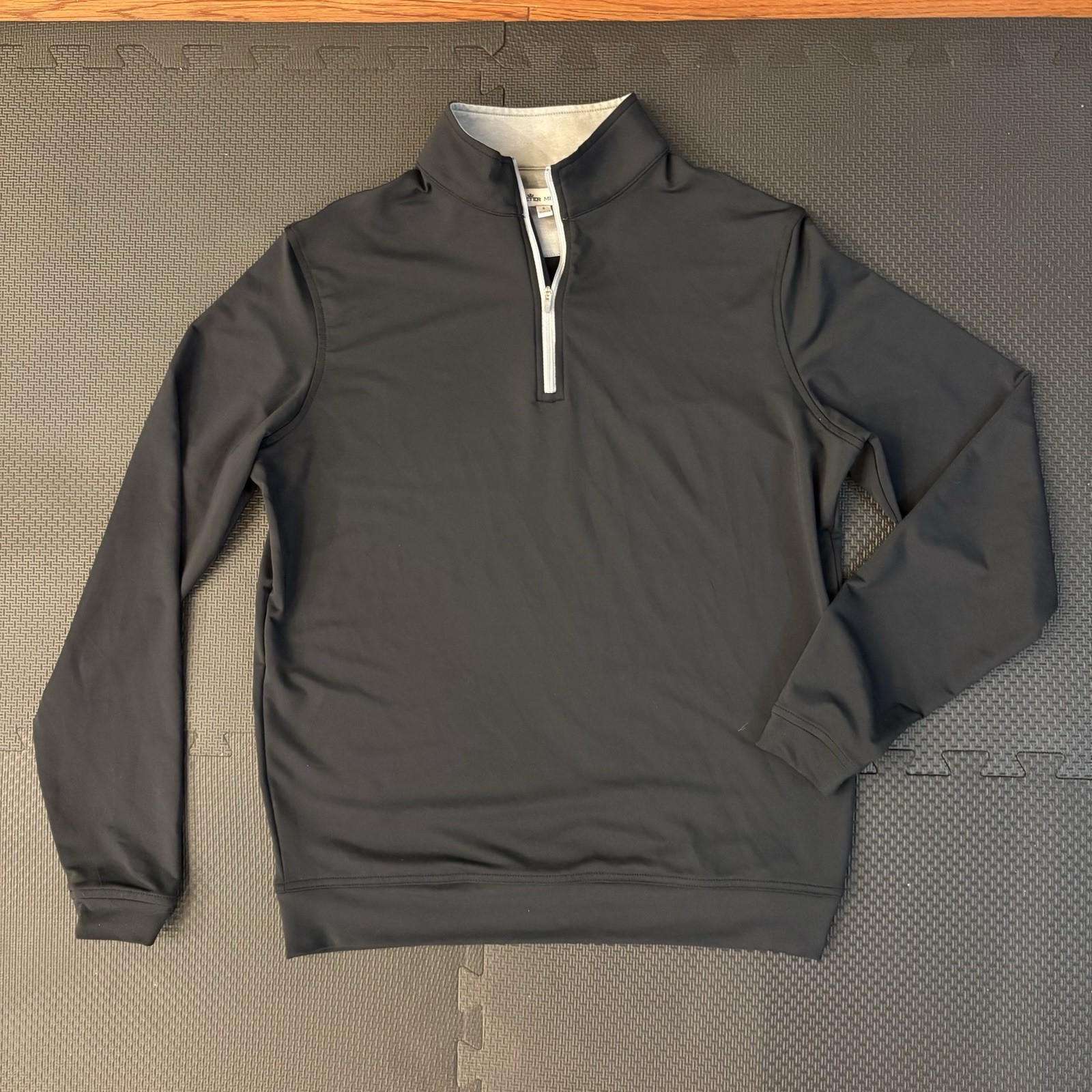 Peter Millar Perth Performance Pullover Black Qua… - image 1