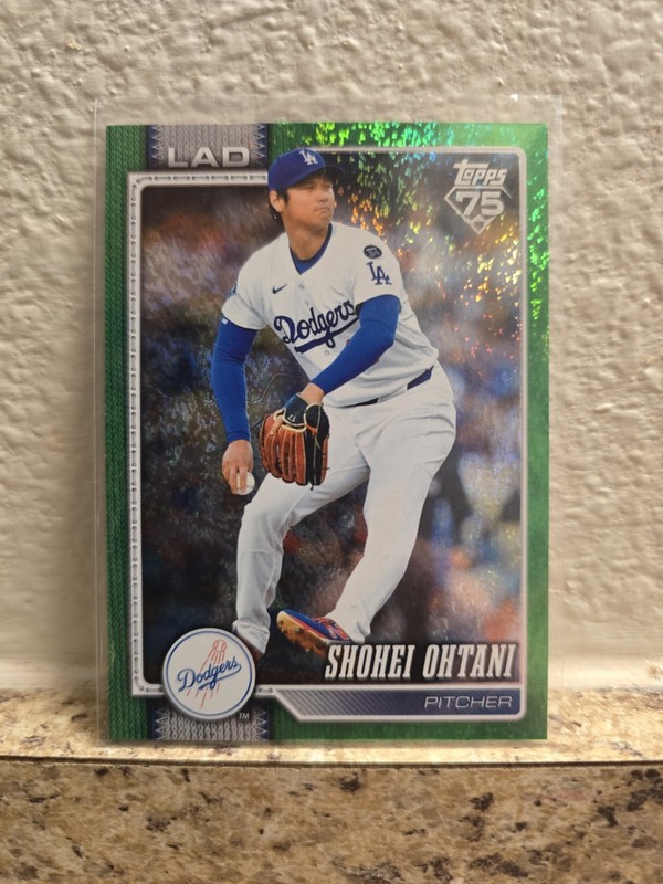 2026 Topps Series 2 Shohei Ohtani Green Holo Foil 14/99 #500 LA Dodgers