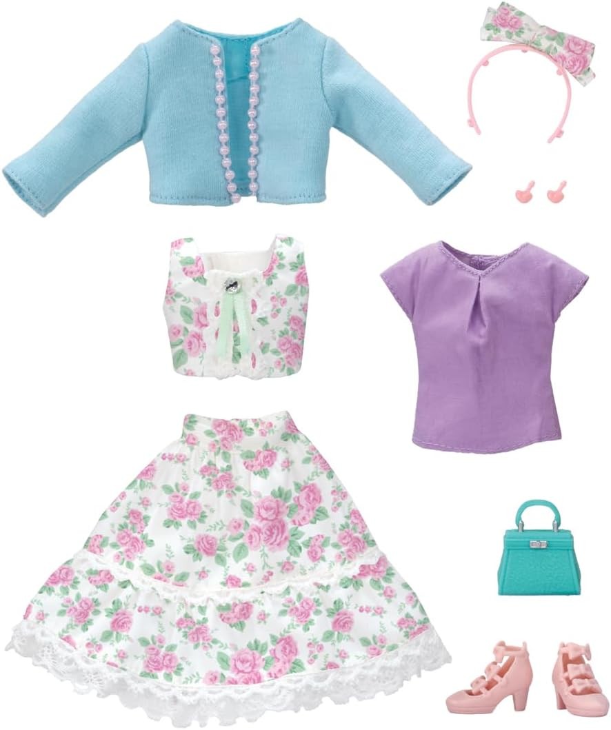 Takara Tomy Licca Dress LW-18 Romantic Dolly Outfit Set