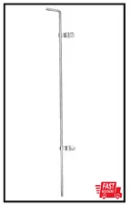 Chain Link Fence Cane Bolt Assembly 36 in Galvanized Steel Rust Resistant