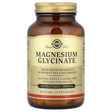 Magnesium Glycinate, 90 Vegetable Capsules (120 mg per Capsule)