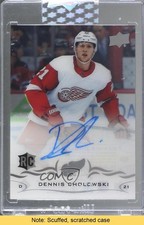 2018-19 Upper Deck Clear Cut Rookies Dennis Cholowski #CCR-DC Auto READ 0q7o