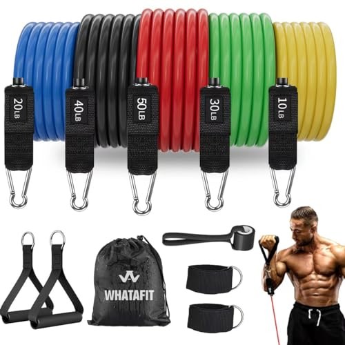 WHATAFIT Resistance Bands, Exercise Bands,Resistance Bands for Working Multi - Picture 2 of 7