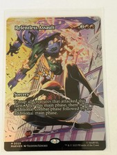 Relentless Assault Borderless Marvel Universe Foil 25