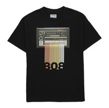 Official Roland TR-808 Stripes Down Drum Machine Graphic Men’s T-Shirt - Small
