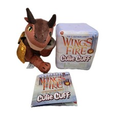 Wings Of Fire Cutie Cuff CLAY Brown Dragon Plush Slap Bracelet Read 