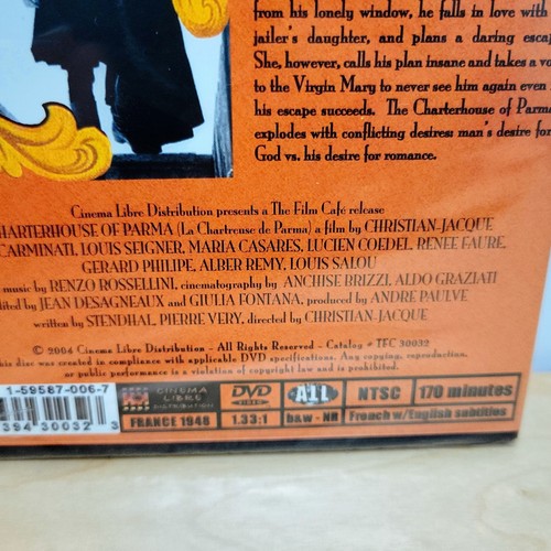 The Charterhouse of PARMA (DVD, 1948) - NEW - Picture 4 of 6