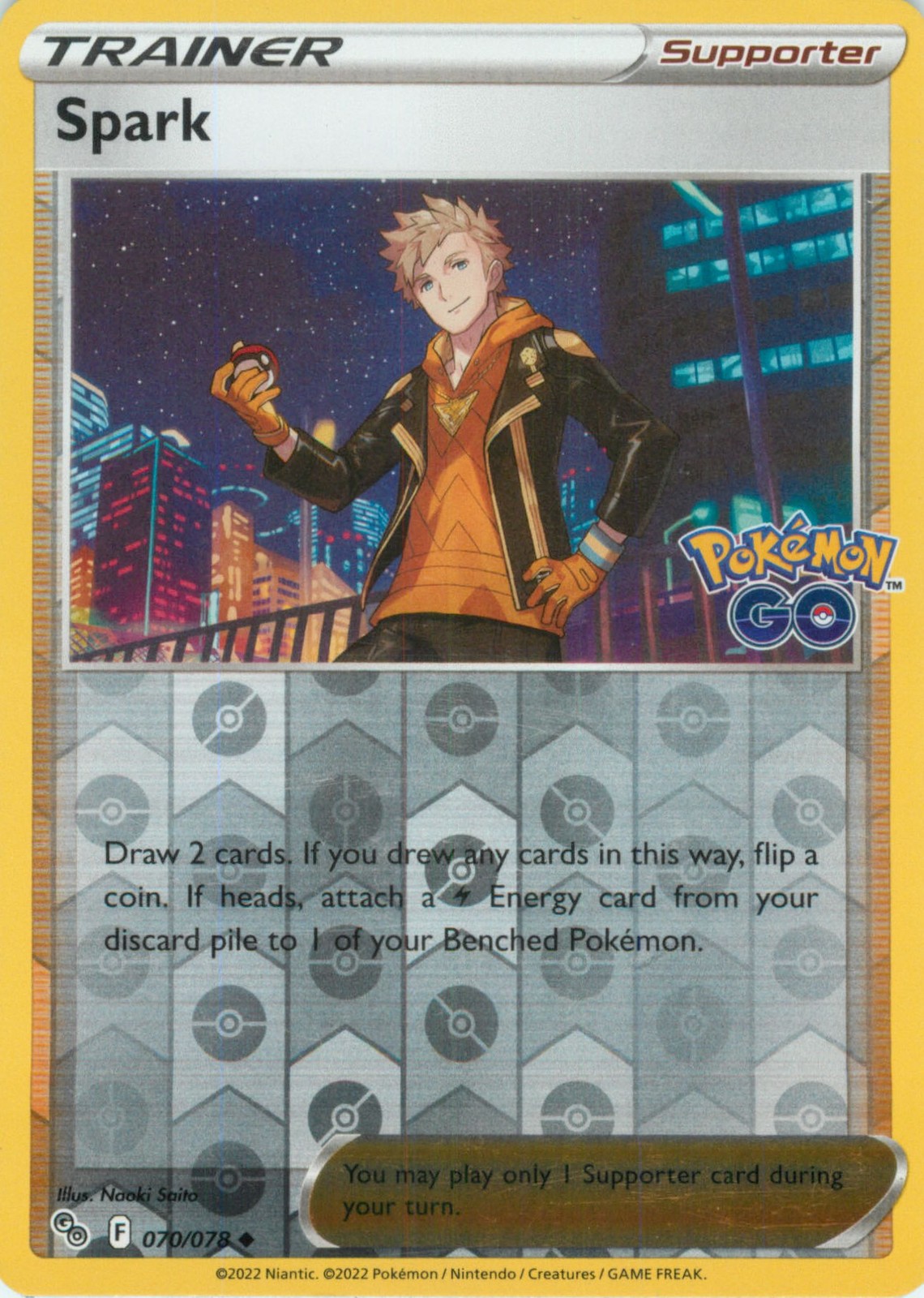 Pokémon TCG Pokémon GO Spark 070/078 Reverse Holo