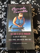 John Waters Female Trouble VHS Tape New Sealed Divine Mink Stole Campy Cult 