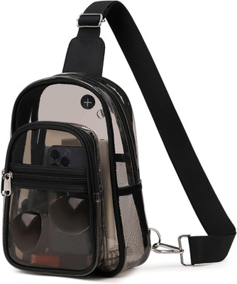 Clear Bag for Stadium Events, Clear Backpack Purse for Women Waterproof TPU Cros