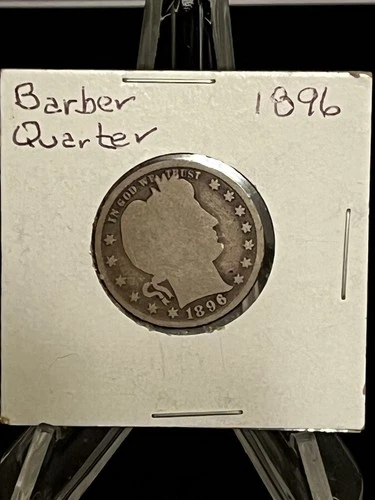 1896 BARBER SILVER QUARTER