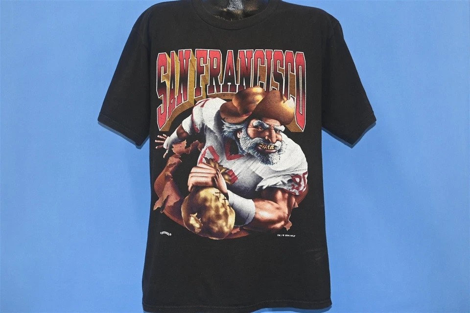 vintage 90s SAN FRANCISCO 49ERS NINERS NFL NUTMEG COTTON t-shirt FOOTBALL XL - Image 2 of 4