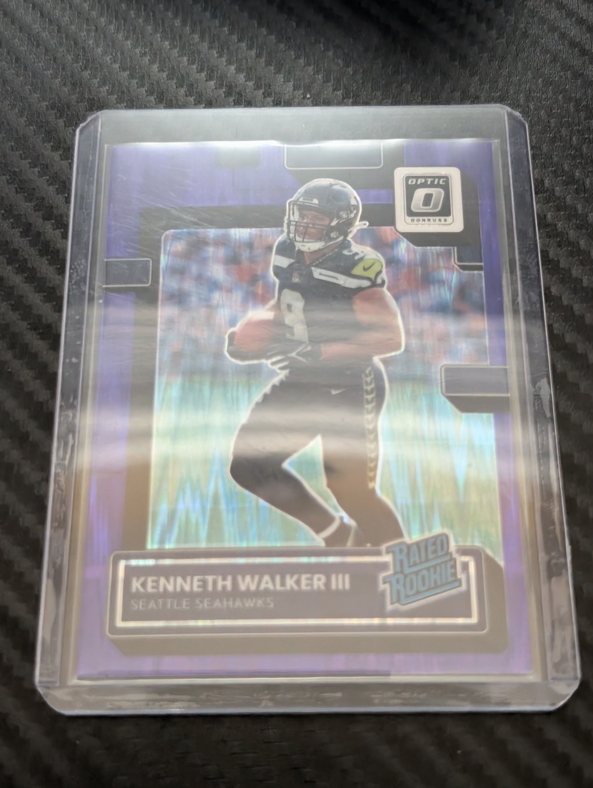 Kenneth Walker III Panini Donruss Optic #218 Purple Shock