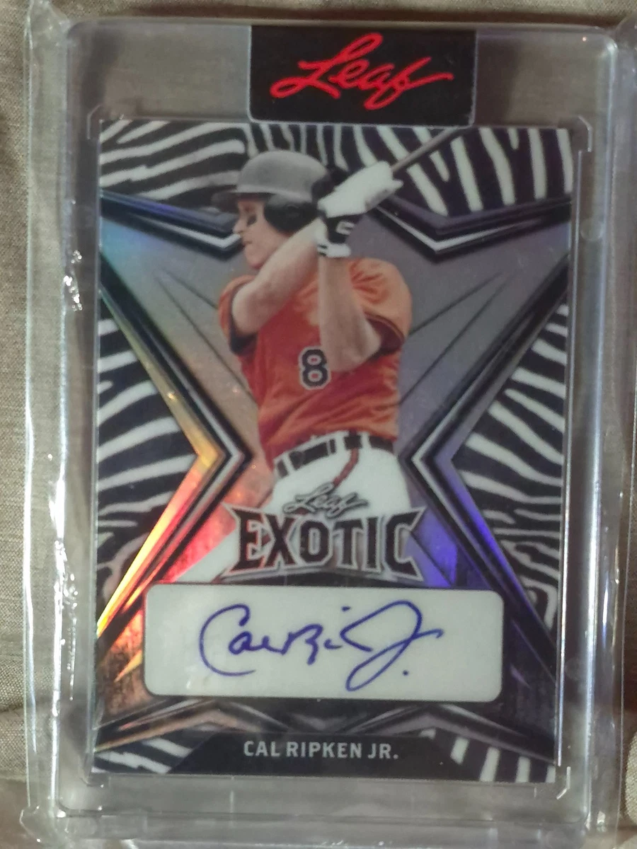 Leaf Baseball Cal Ripken, Jr. Autographed Sports Trading Cards 